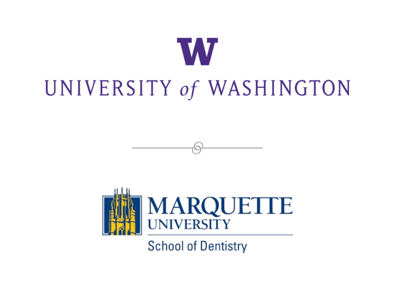 University of WA and Marquette University School of Dentistry Logos